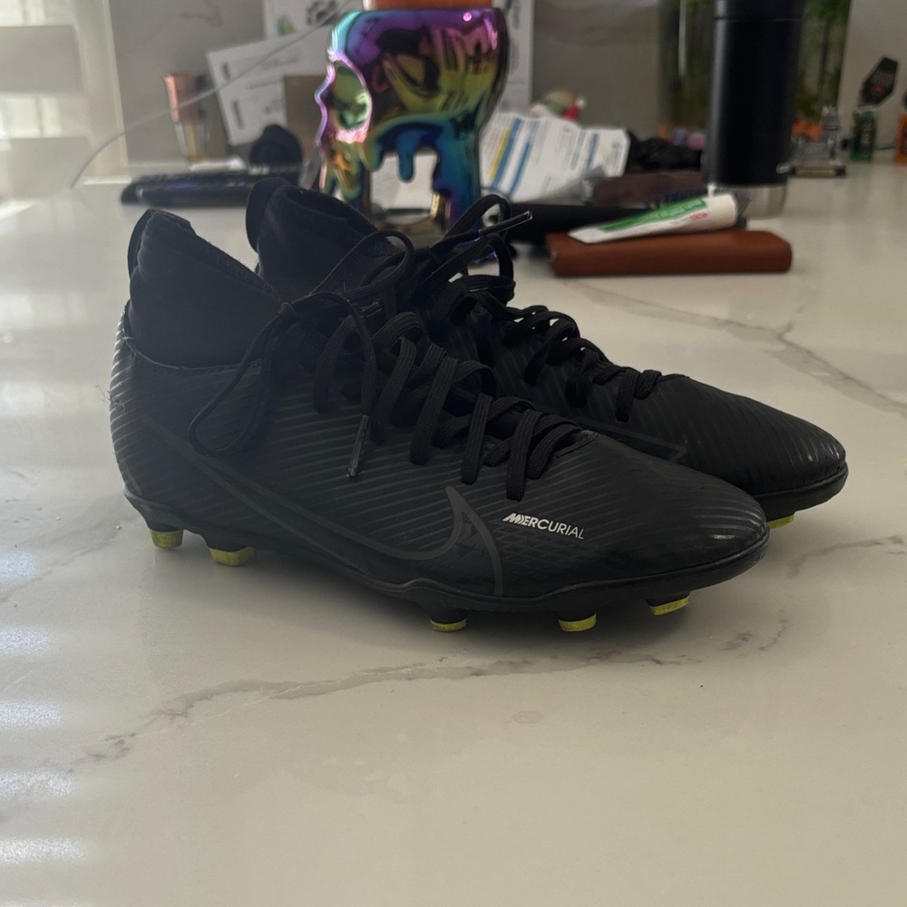 Nike Mercurial Black Athletic Cleats - Kids